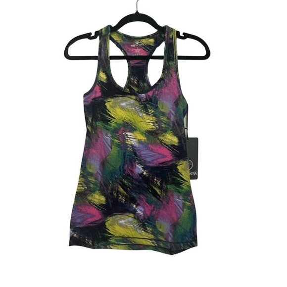 90 Degree Reflex Workout Tank Racerback Black Green Pink Women's Small NWT - Picture 1 of 4